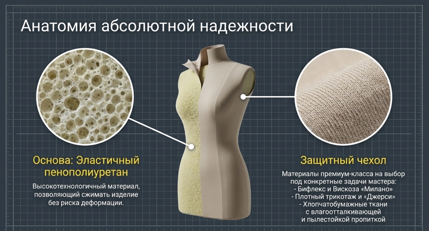 Размерный ряд: от детских до мужских торсов