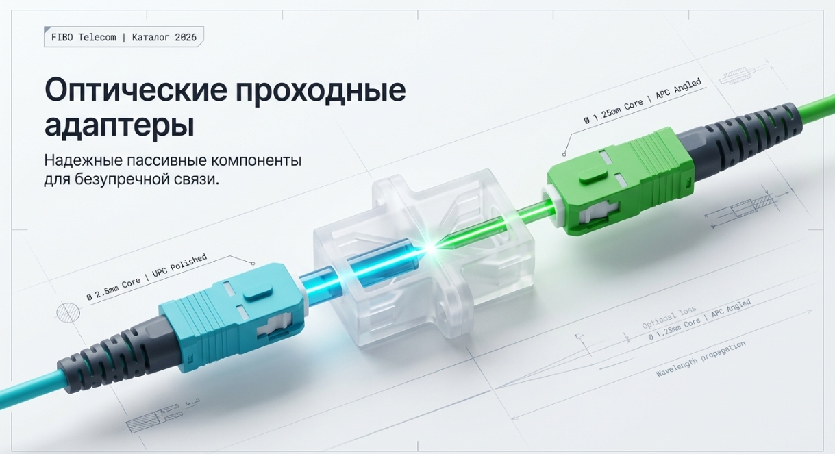 Купить адаптер оптический проходной по выгодной цене с доставкой по РФ